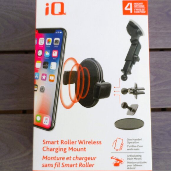 Smart roller wirelees charging mount- $10, NEW - Picture 6 of 7